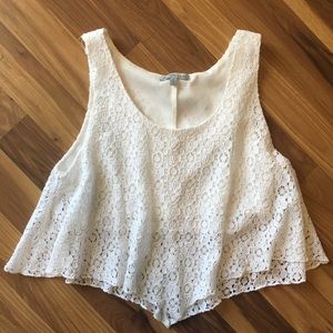 Summer floral crop tank